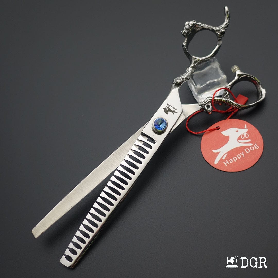 7.5"Dragon Scale Handle Professional Pet Grooming Scissors(1/2 Pcs)