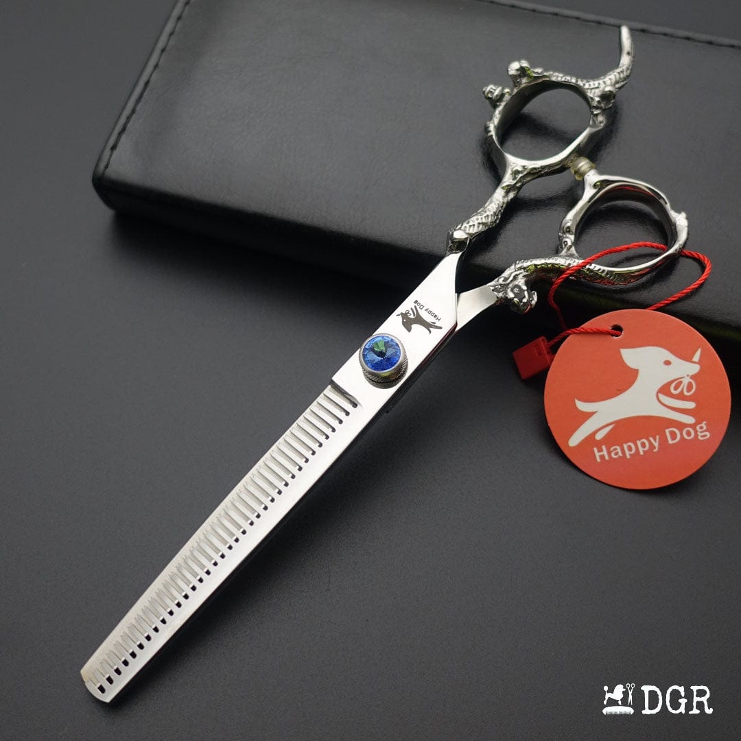 7"Dragon Scale Handle Professional Pet Grooming Scissors(1/2 Pcs)