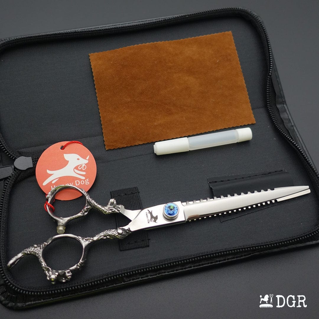7"Dragon Scale Handle Professional Pet Grooming Scissors(1/2 Pcs)