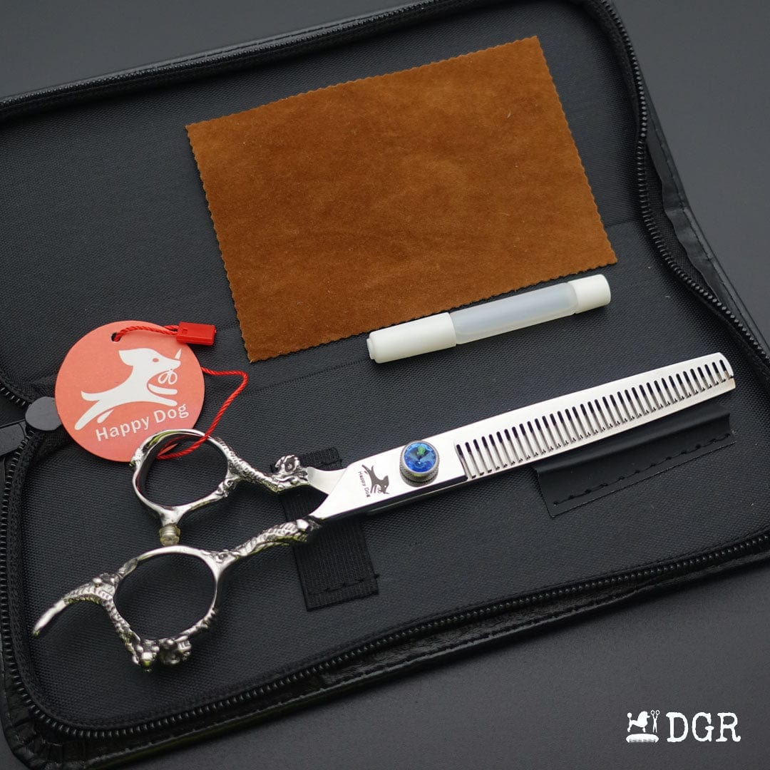 7"Dragon Scale Handle Professional Pet Grooming Scissors(1/2 Pcs)
