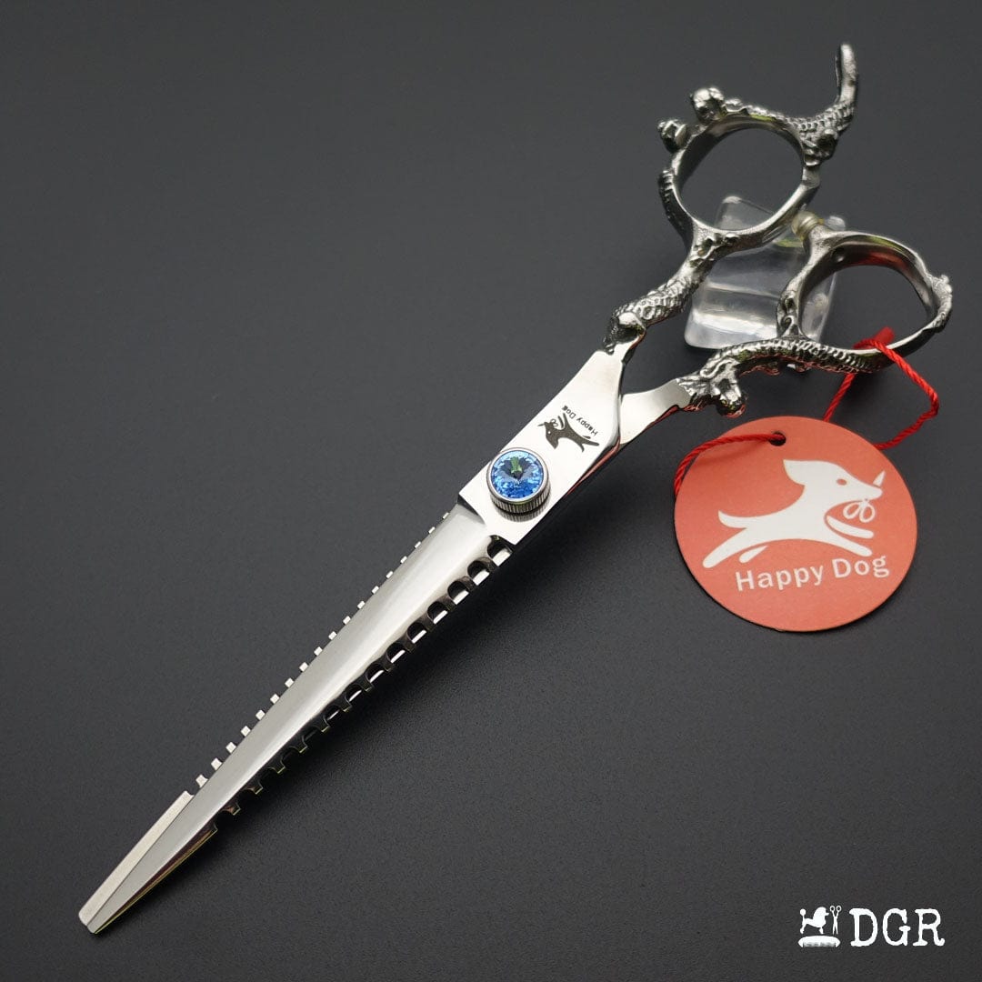 7"Dragon Scale Handle Professional Pet Grooming Scissors(1/2 Pcs)