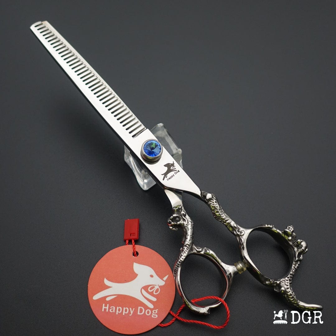 7"Dragon Scale Handle Professional Pet Grooming Scissors(1/2 Pcs)