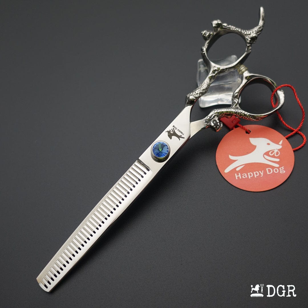 7"Dragon Scale Handle Professional Pet Grooming Scissors(1/2 Pcs)