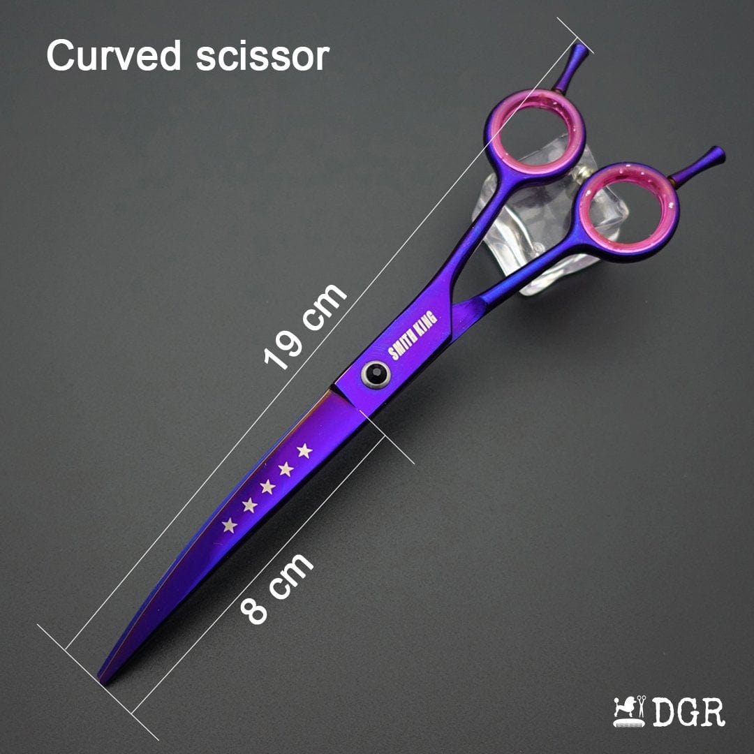 7“ Pro. PET GROOMING Shears 4Pcs-comb (3 colors available)