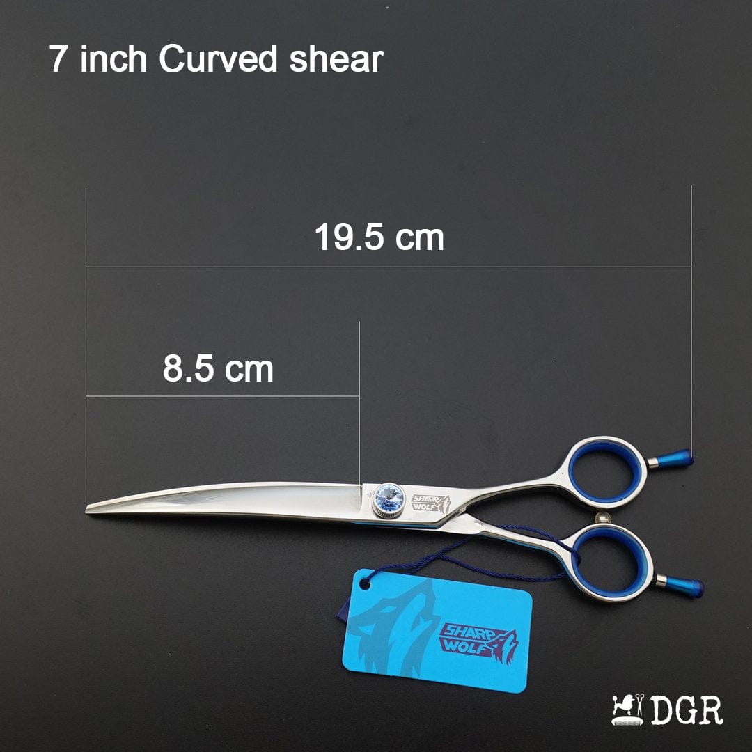7" Professional Pet Grooming Shears 3Pcs Set -Silver