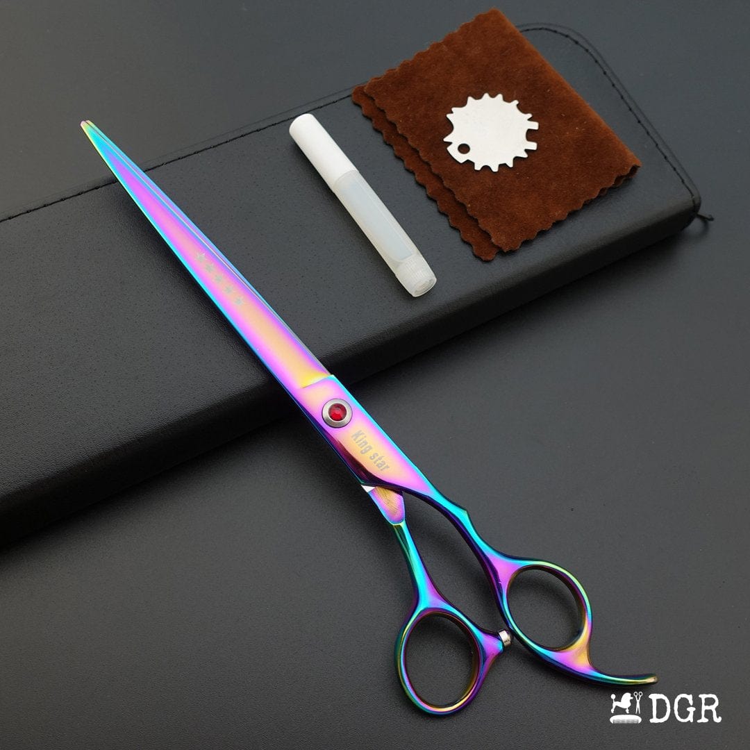 8" Professional Pet Grooming Shears 3Pcs Set - Rainbow(USA Stock Available)