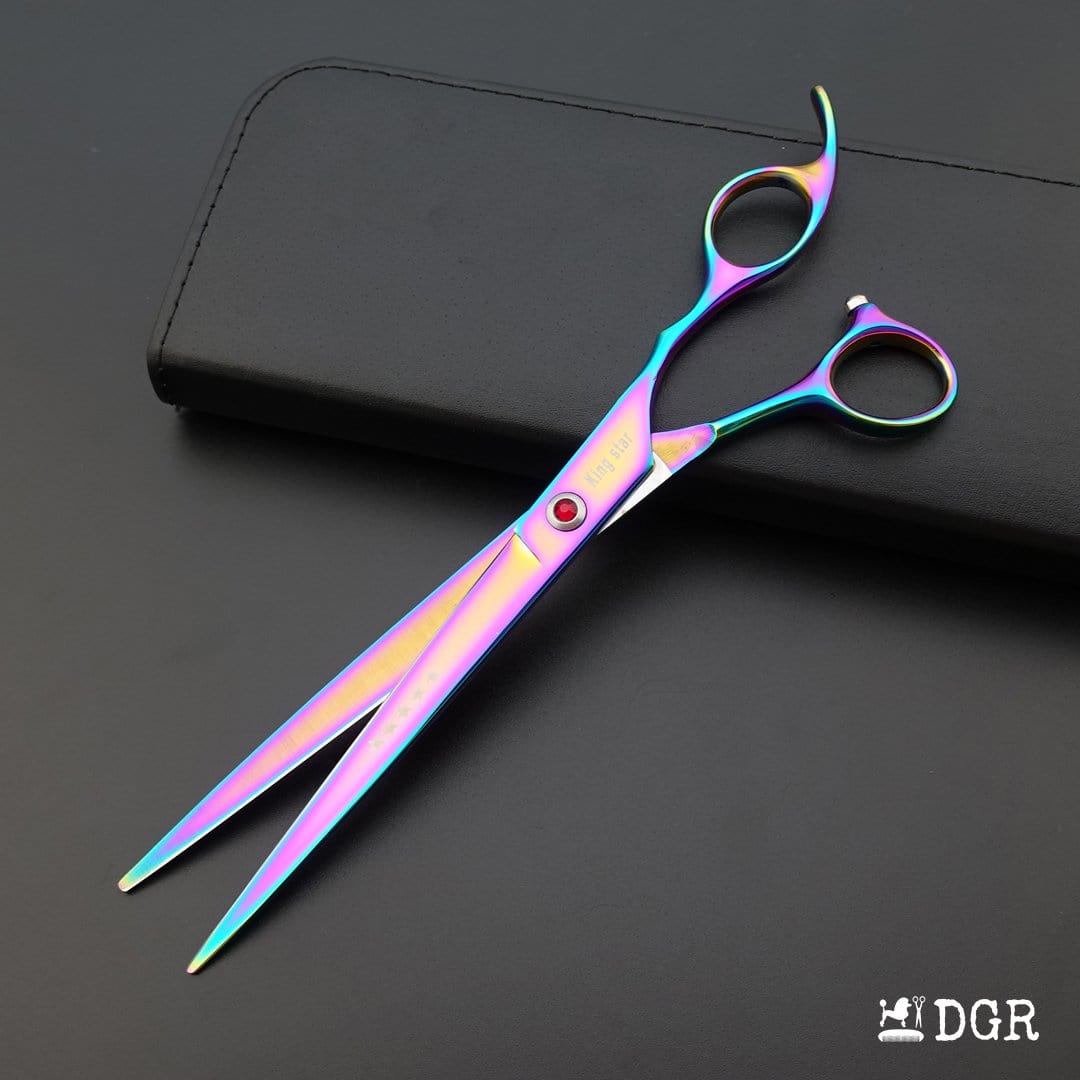 8" Professional Pet Grooming Shears 3Pcs Set - Rainbow(USA Stock Available)