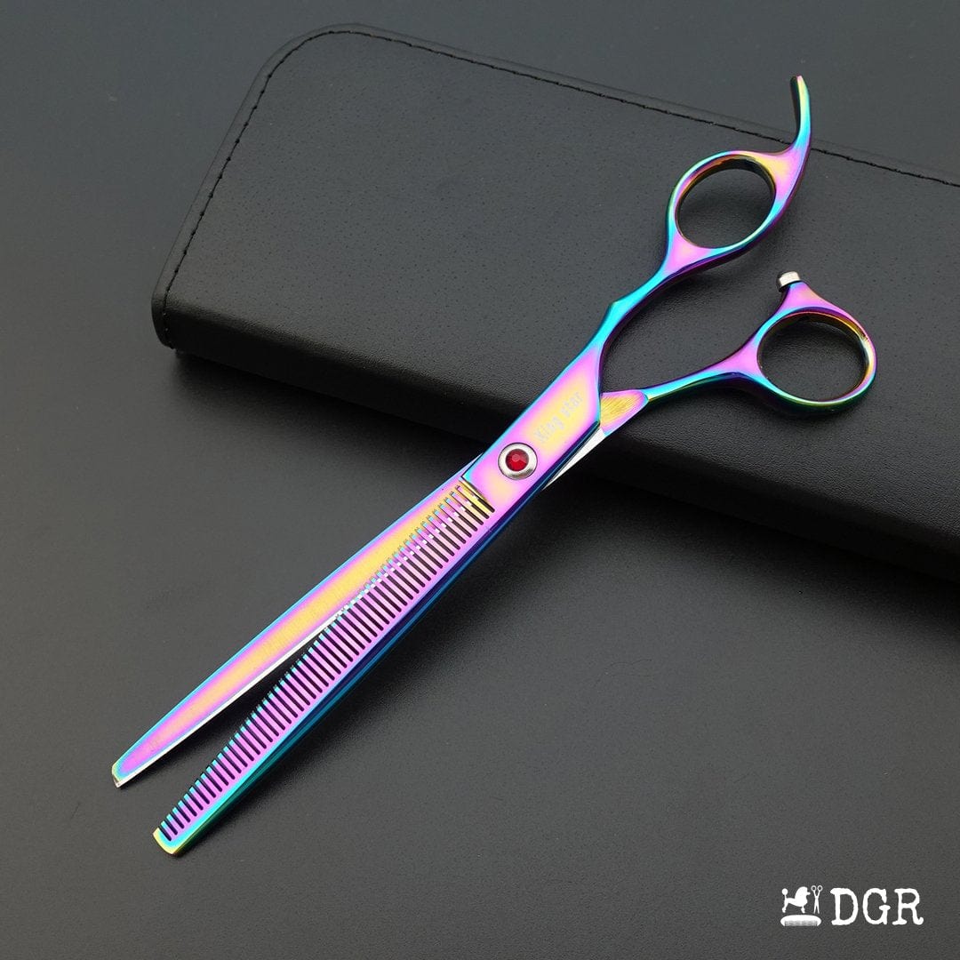 8" Professional Pet Grooming Shears 3Pcs Set - Rainbow(USA Stock Available)