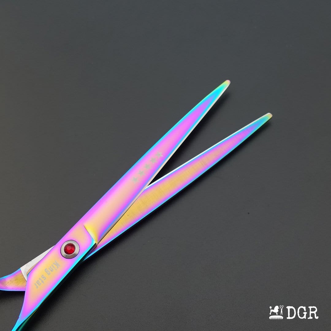 8" Professional Pet Grooming Shears 3Pcs Set - Rainbow(USA Stock Available)