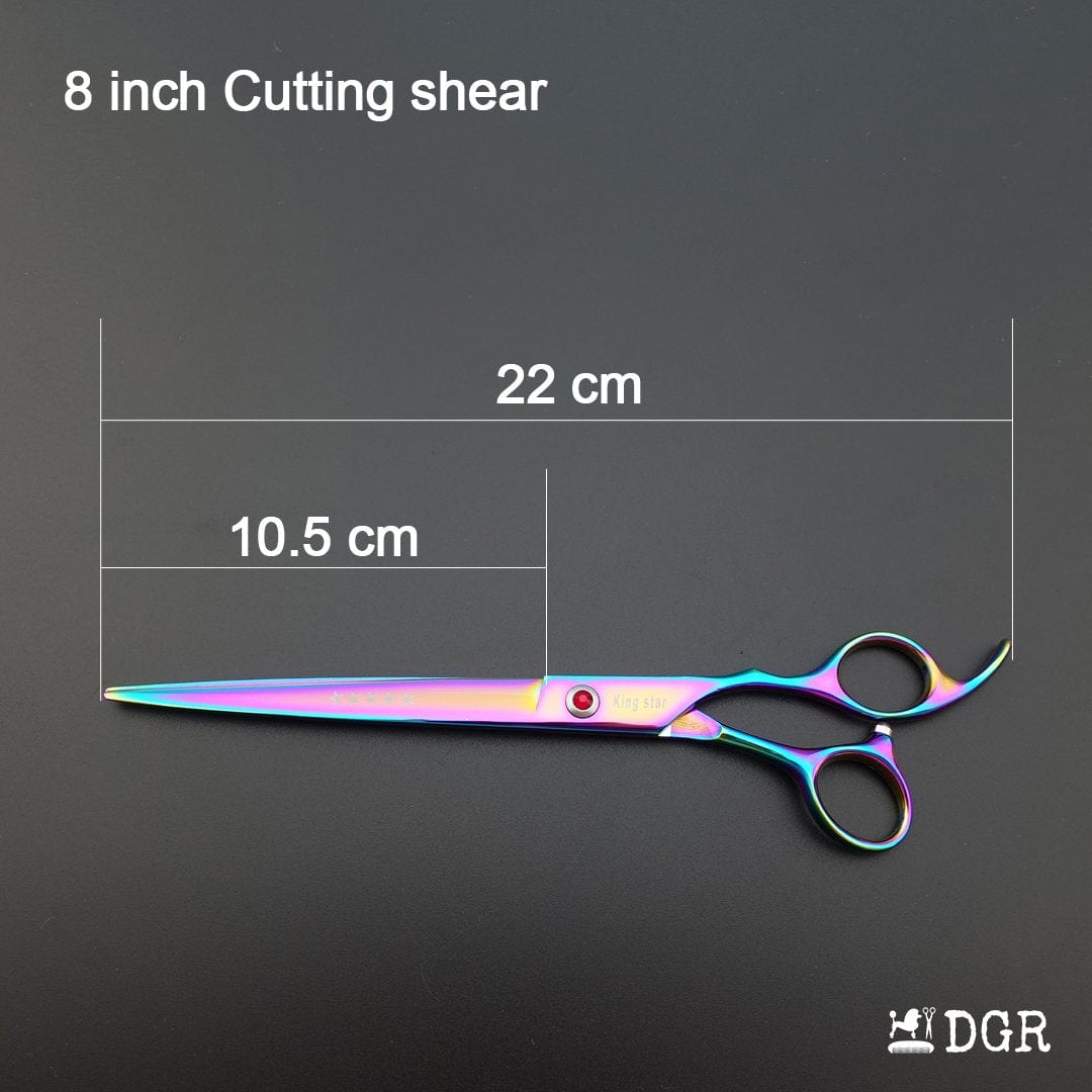 8" Professional Pet Grooming Shears 3Pcs Set - Rainbow(USA Stock Available)