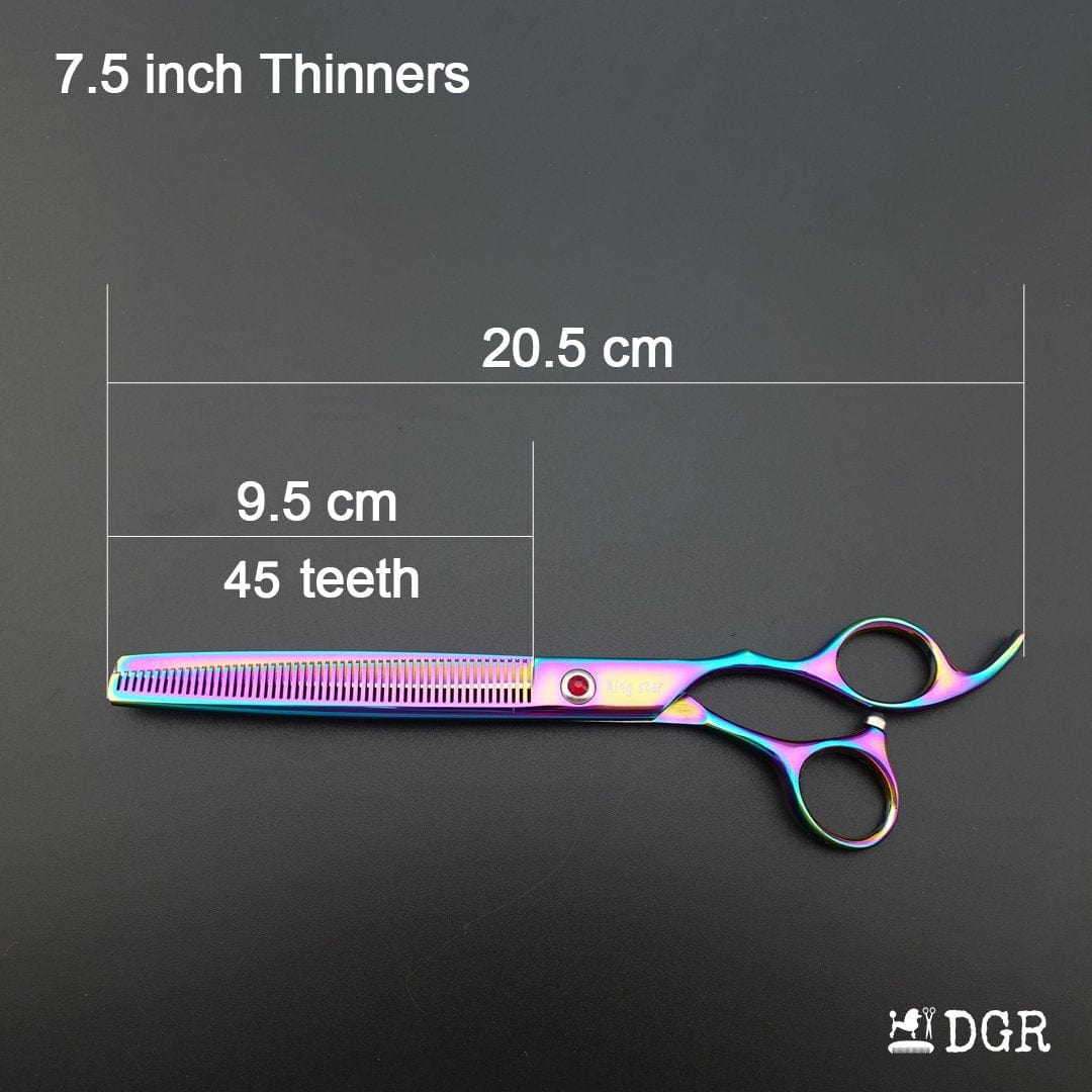 8" Professional Pet Grooming Shears 3Pcs Set - Rainbow(USA Stock Available)