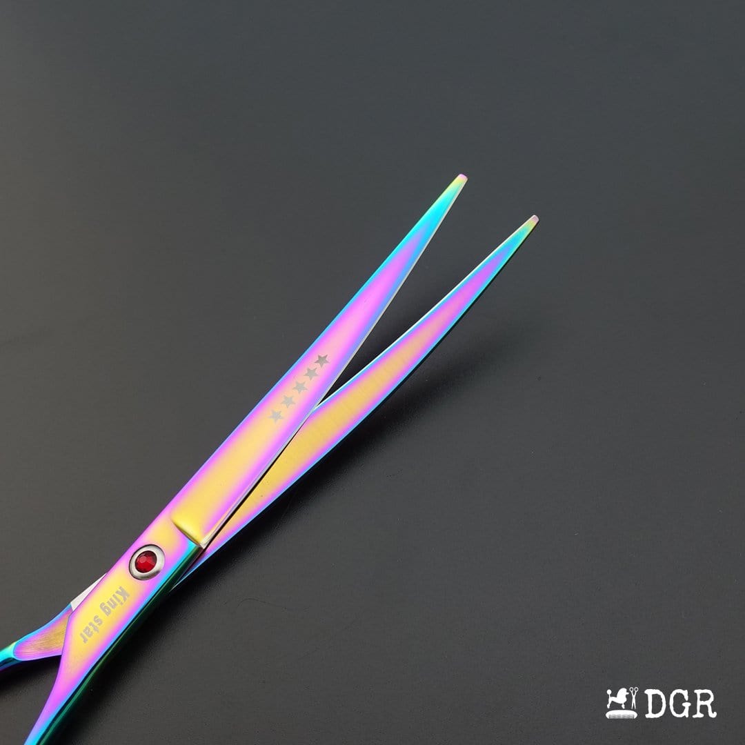 8" Professional Pet Grooming Shears 3Pcs Set - Rainbow(USA Stock Available)