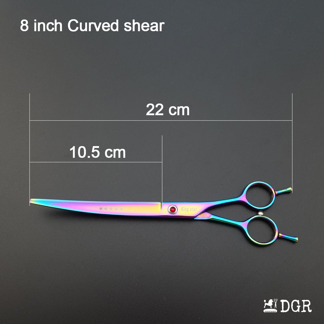 8" Professional Pet Grooming Shears 3Pcs Set - Rainbow(USA Stock Available)