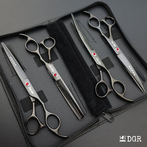 7" Professional Pet Grooming Shears Set - Black-USA warehouse available