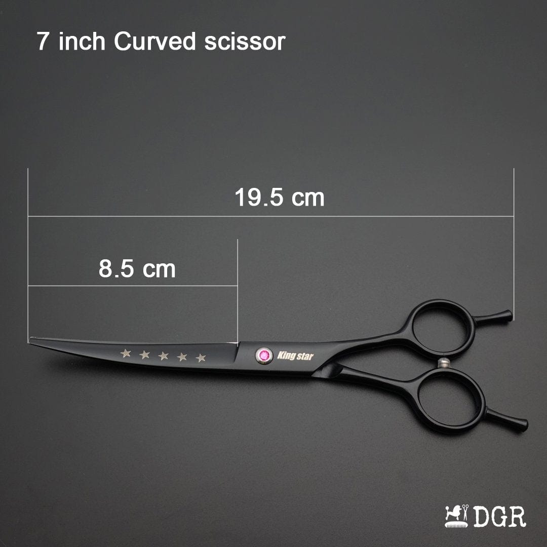 7“ Pro. PET GROOMING Shears 3Pcs set-Black