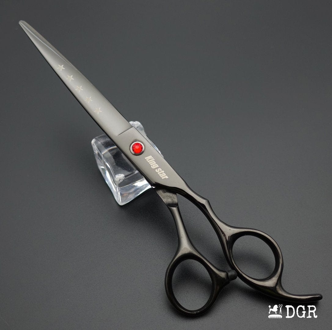 7“ Pro. PET GROOMING Shears 3Pcs set-Black glaze