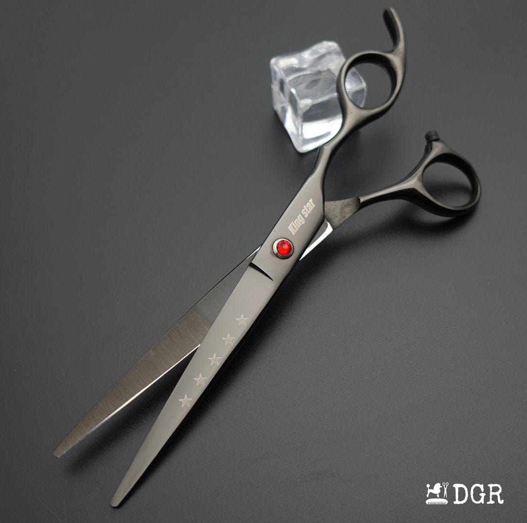 7“ Pro. PET GROOMING Shears 3Pcs set-Black glaze