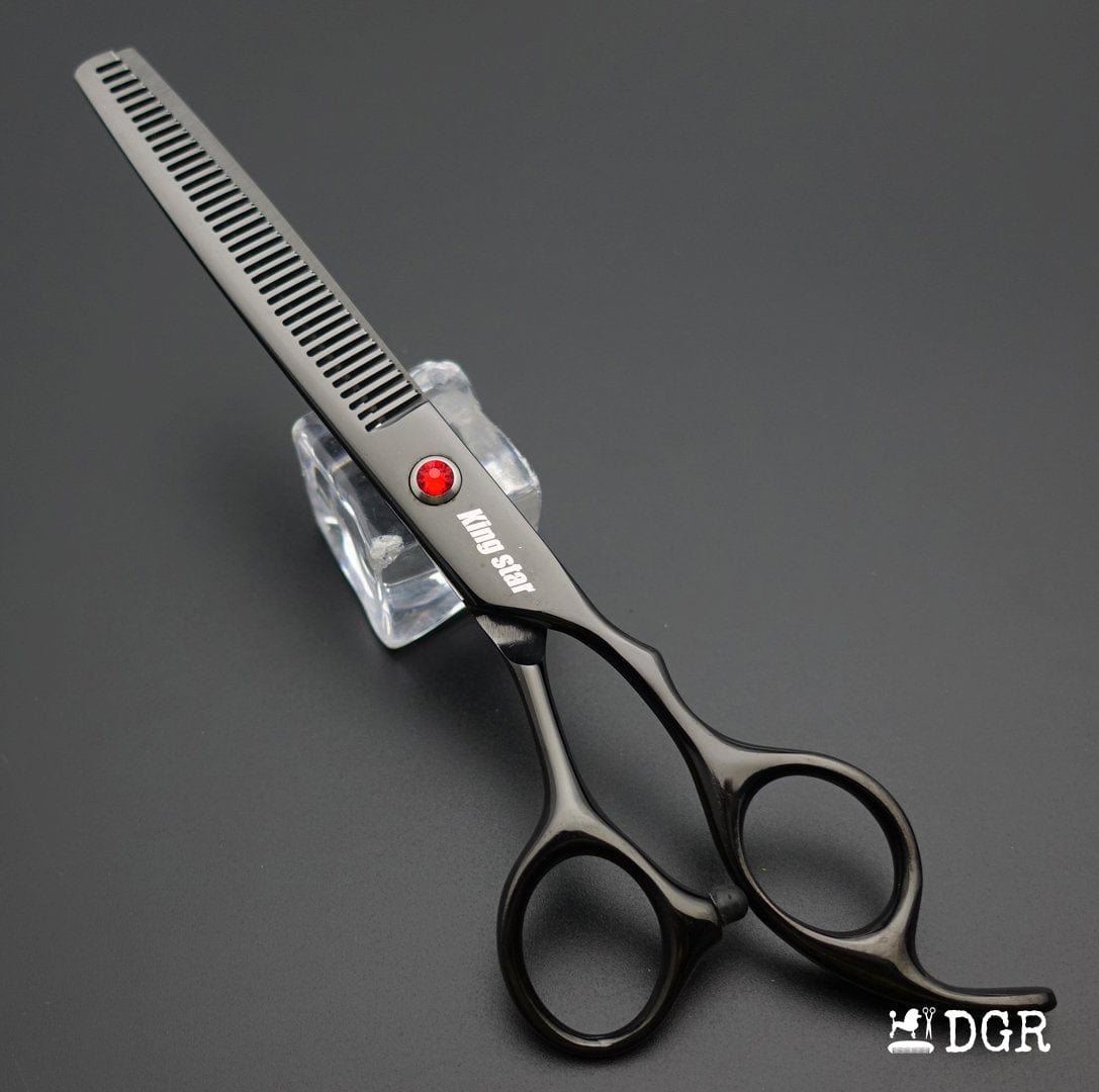 7“ Pro. PET GROOMING Shears 3Pcs set-Black glaze