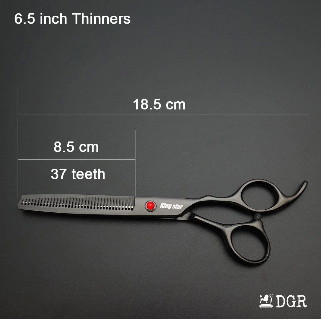 7“ Pro. PET GROOMING Shears 3Pcs set-Black glaze