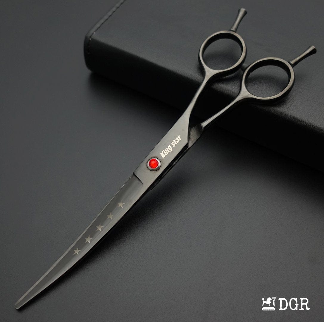 7“ Pro. PET GROOMING Shears 3Pcs set-Black glaze