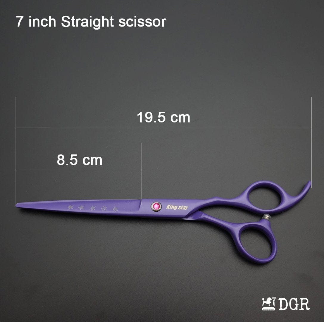 7“ Pro. PET GROOMING Shears 3Pcs set-Purple