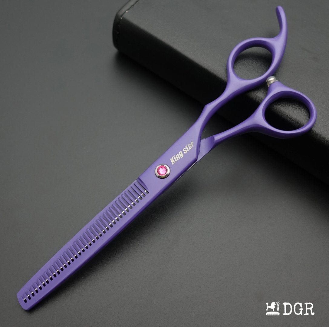 7“ Pro. PET GROOMING Shears 3Pcs set-Purple