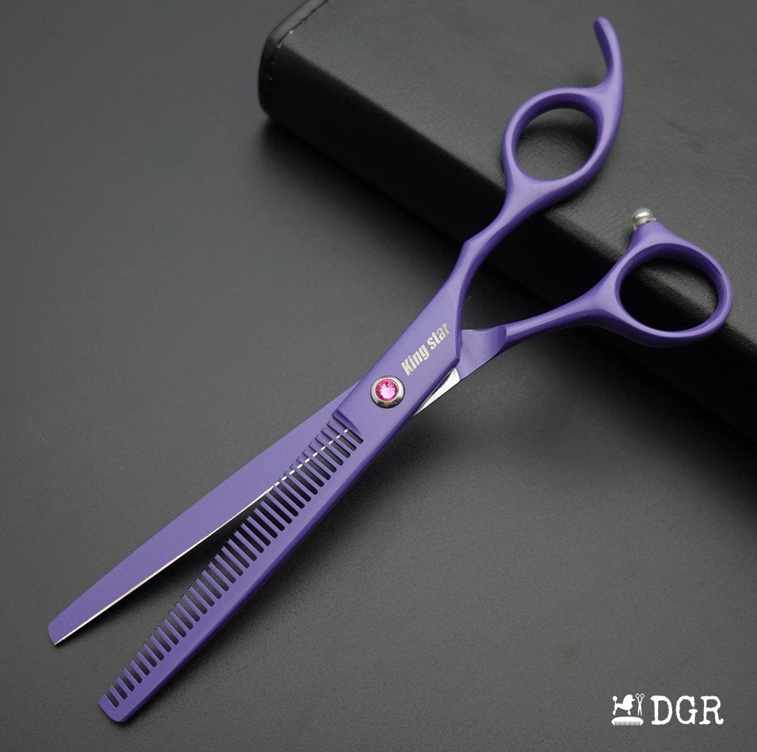 7“ Pro. PET GROOMING Shears 3Pcs set-Purple