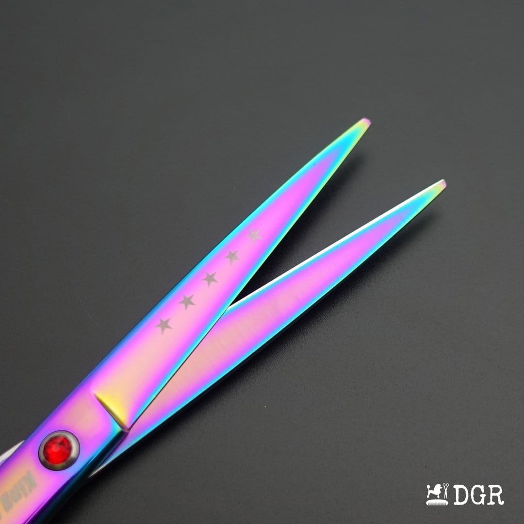 7“ Pro. PET GROOMING Shears 3Pcs set-Rainbow