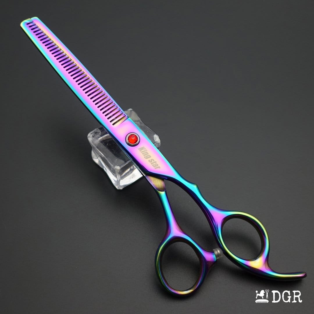 7“ Pro. PET GROOMING Shears 3Pcs set-Rainbow