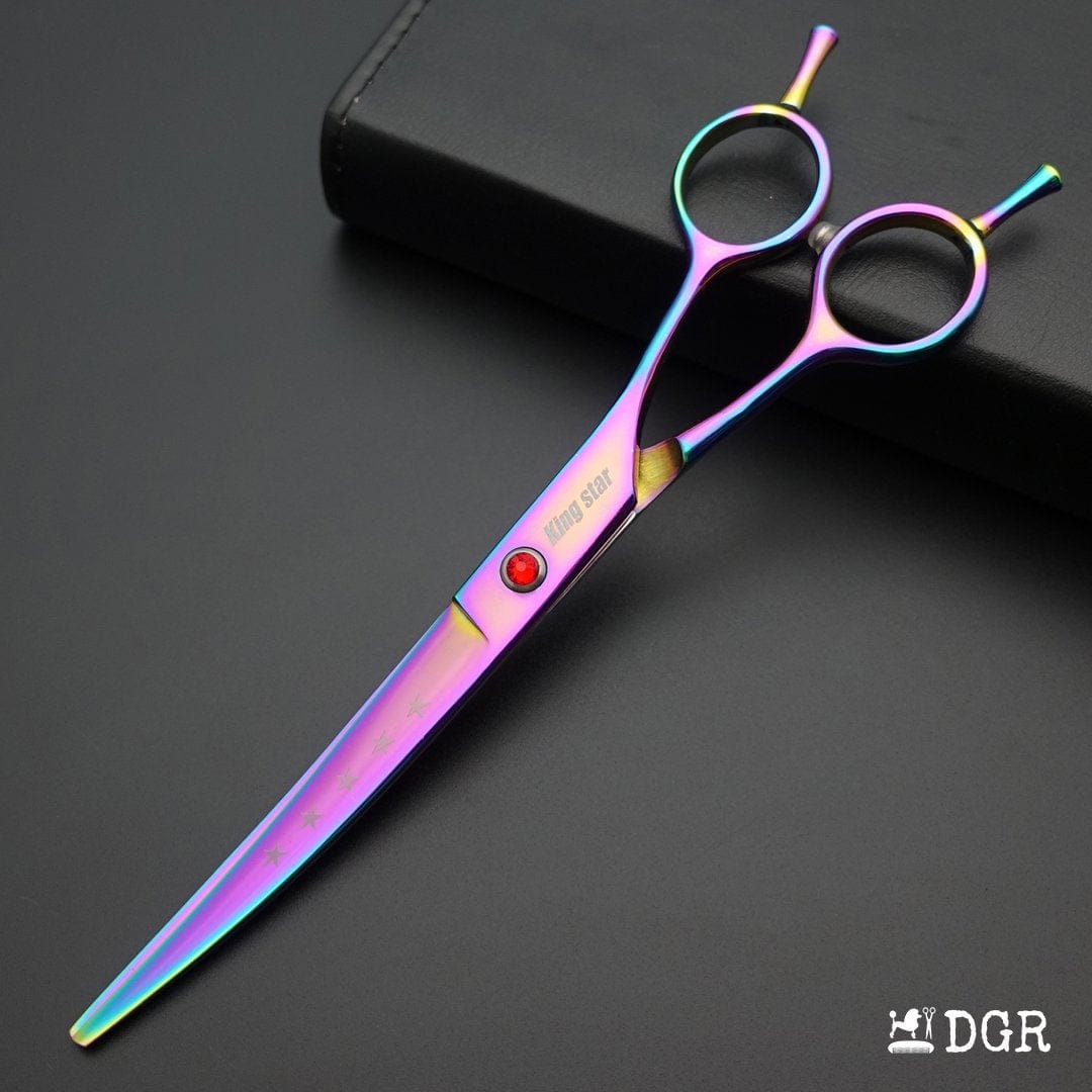 7“ Pro. PET GROOMING Shears 3Pcs set-Rainbow