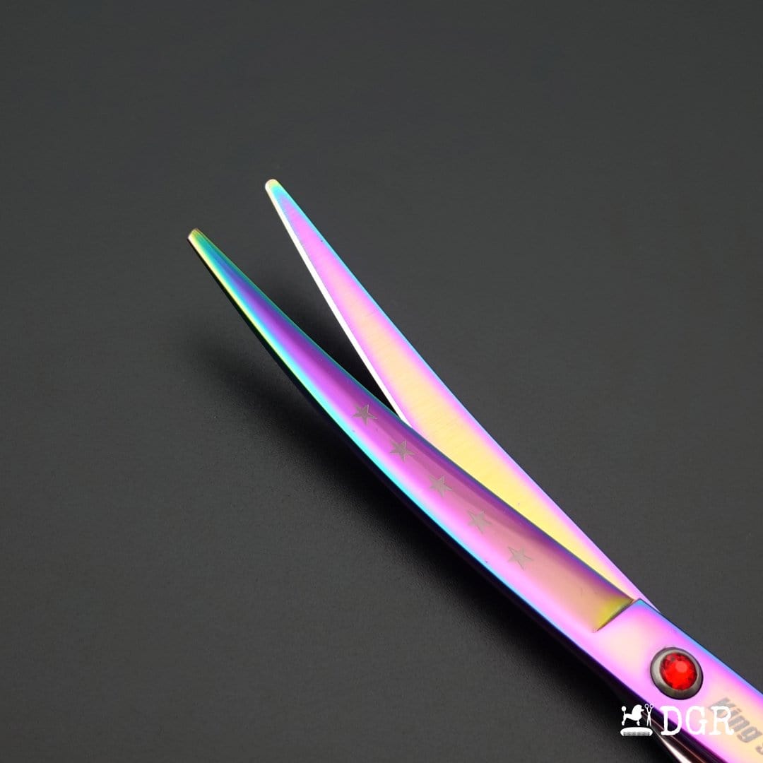 7“ Pro. PET GROOMING Shears 3Pcs set-Rainbow