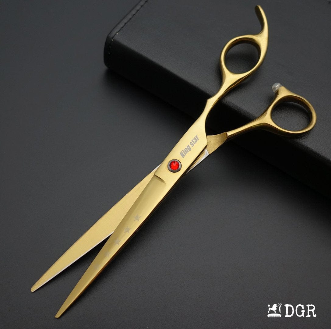 7“ Pro. PET GROOMING Shears 3Pcs set-Golden