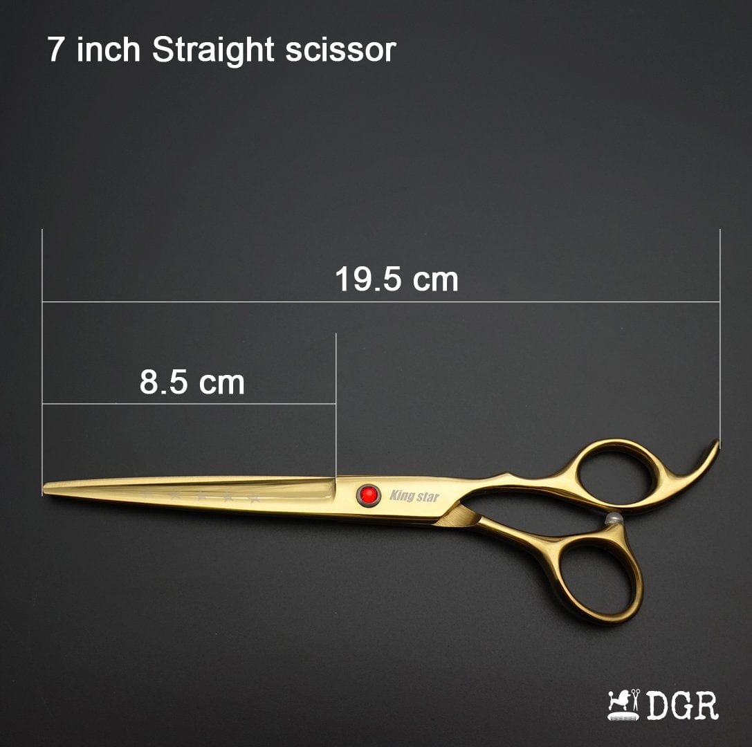 7" Professional Pet Grooming Shears Set - Golden