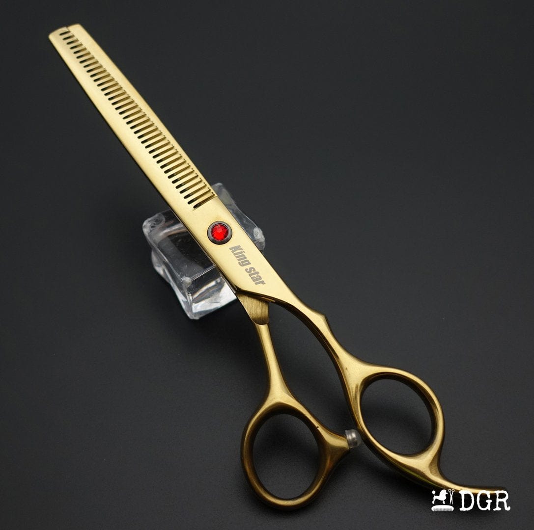 7“ Pro. PET GROOMING Shears 3Pcs set-Golden