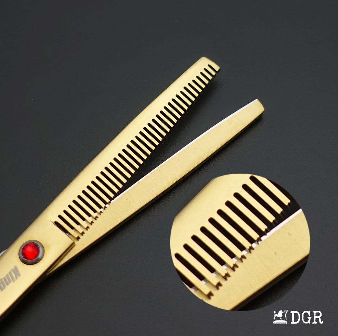 7“ Pro. PET GROOMING Shears 3Pcs set-Golden