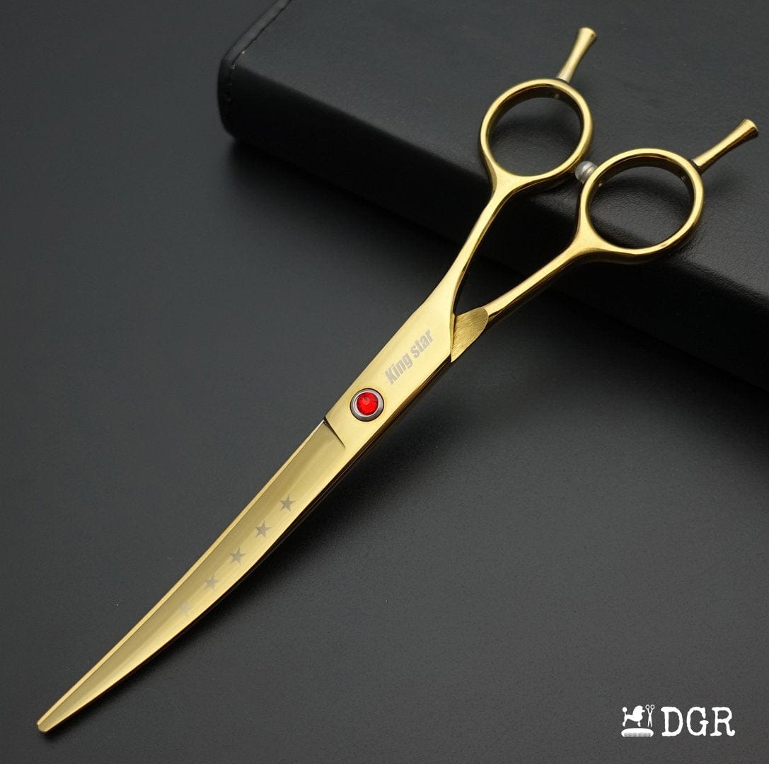 7“ Pro. PET GROOMING Shears 3Pcs set-Golden