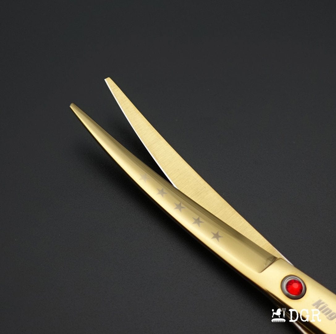 7“ Pro. PET GROOMING Shears 3Pcs set-Golden
