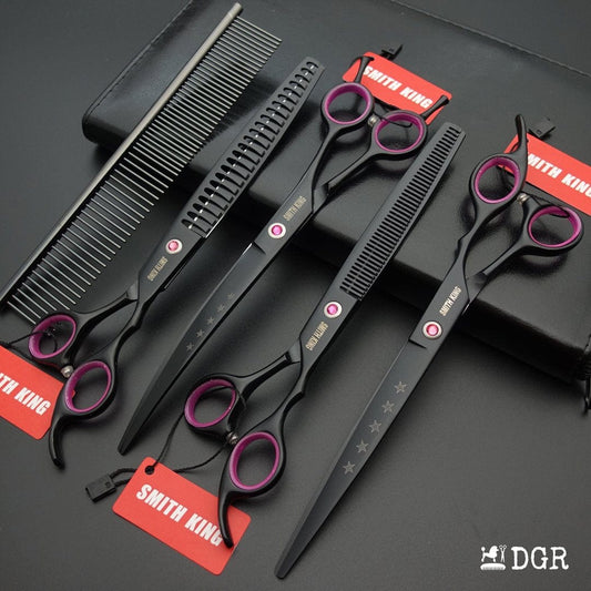 8" Pro. PET GROOMING Shears 4Pcs set with Comb(USA Stock Available)