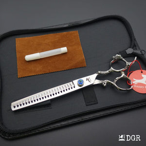 7.5"Dragon Scale Handle Professional Pet Grooming Scissors(1/2 Pcs)