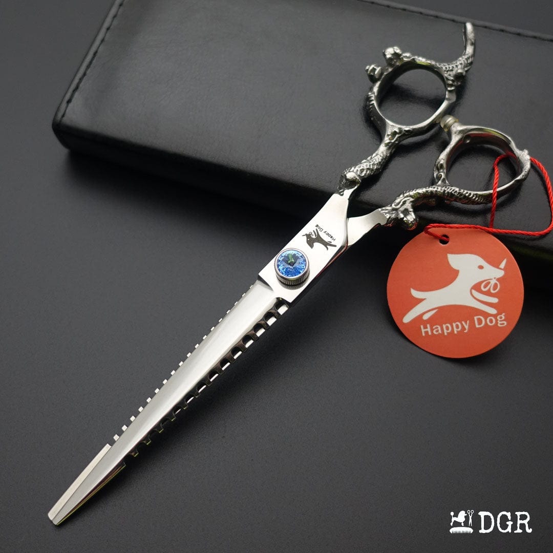 7"Dragon Scale Handle Professional Pet Grooming Scissors(1/2 Pcs)