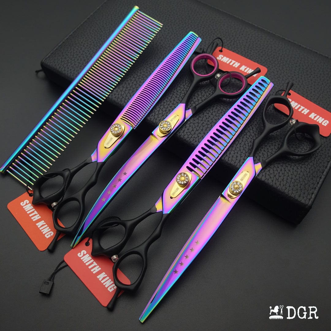 8" Pro. Pet Grooming Scissors 4Pcs set with Comb (New Arrivals)