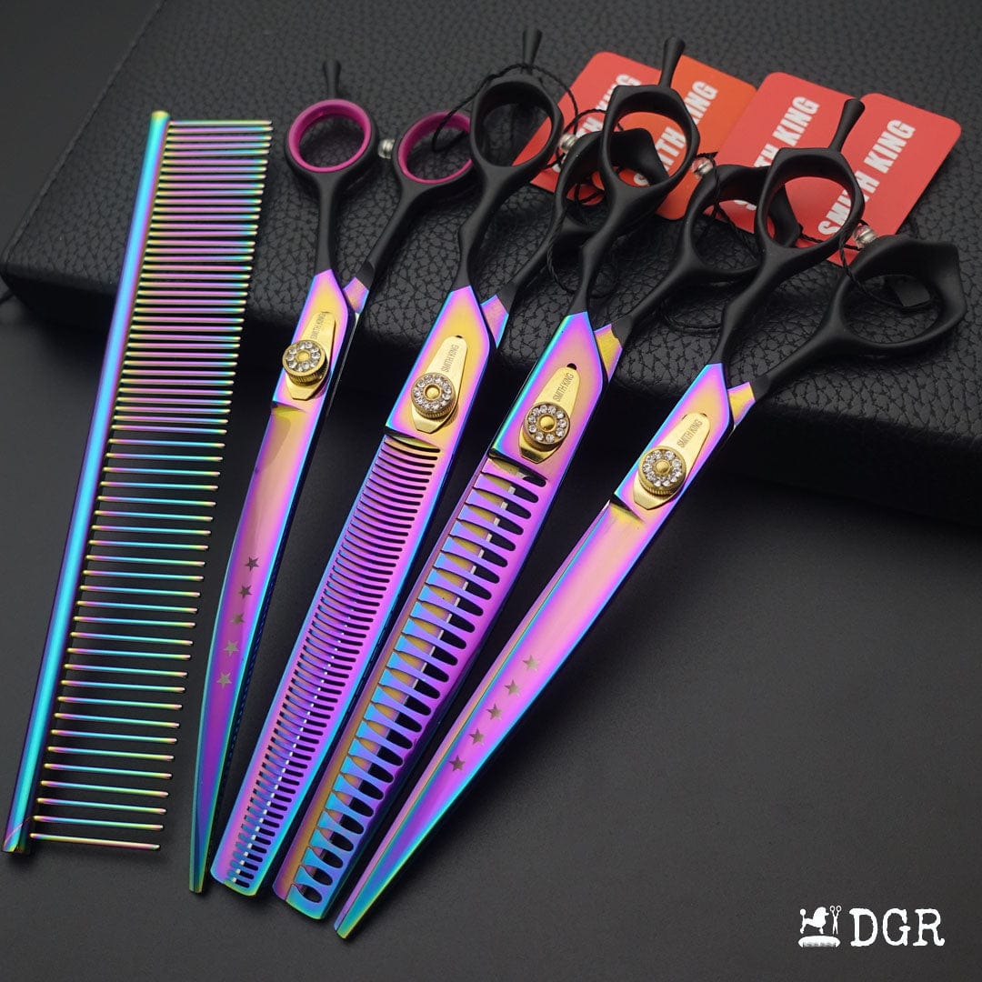 8" Pro. Pet Grooming Scissors 4Pcs set with Comb (New Arrivals)