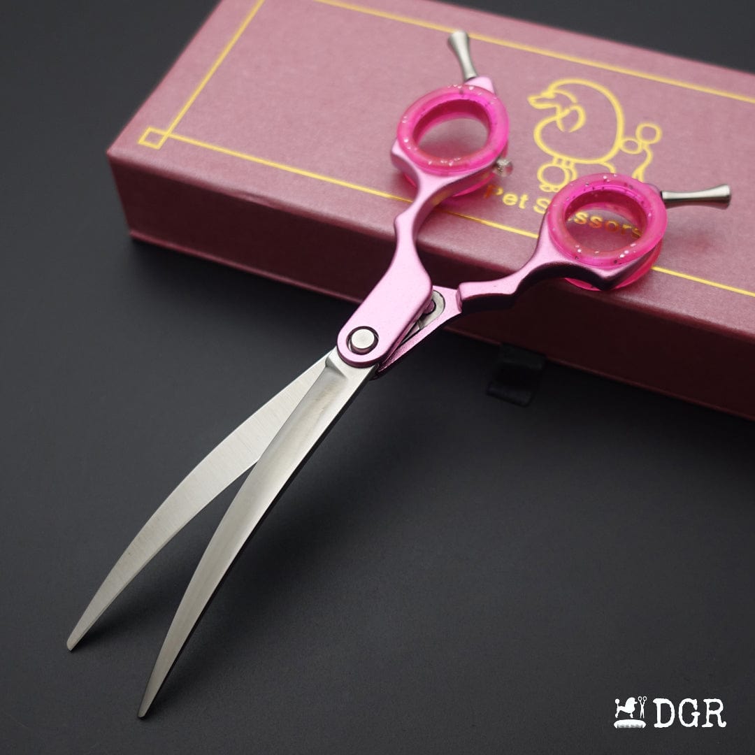 Professional Dog Grooming Shears 6.5" Curved Scissors (1 Pcs)