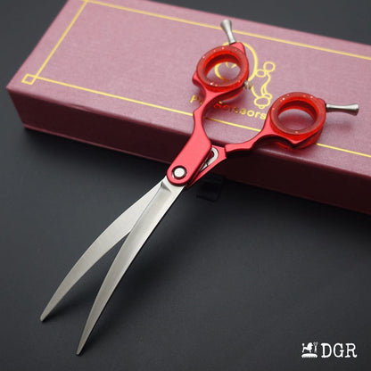 Professional Dog Grooming Shears 6.5" Curved Scissors (1 Pcs)