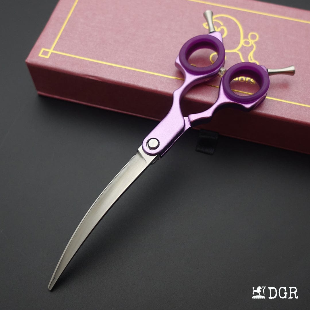 Professional Dog Grooming Shears 6.5" Curved Scissors (1 Pcs)