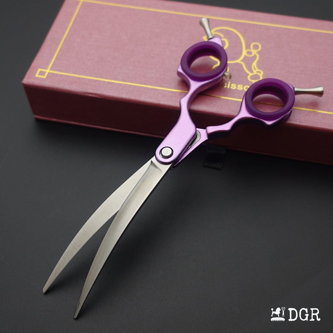 Professional Dog Grooming Shears 6.5" Curved Scissors (1 Pcs)