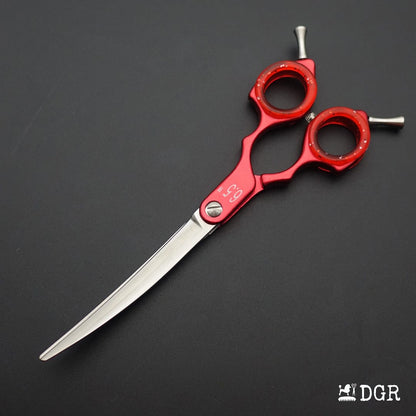 Professional Dog Grooming Shears 6.5" Curved Scissors (1 Pcs)