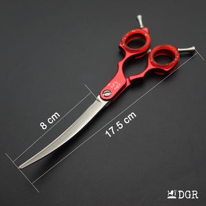 Professional Dog Grooming Shears 6.5" Curved Scissors (1 Pcs)