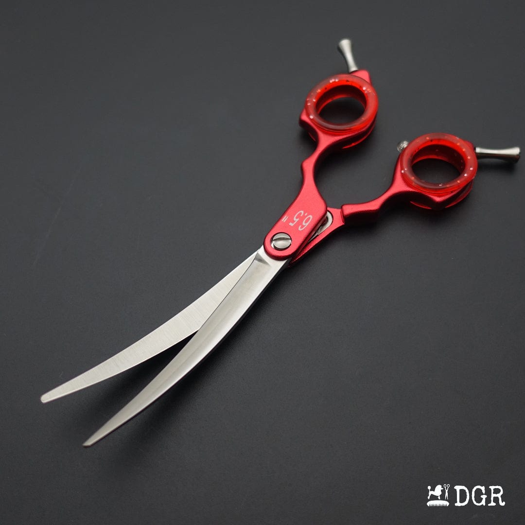 Professional Dog Grooming Shears 6.5" Curved Scissors (1 Pcs)