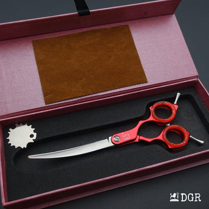 Professional Dog Grooming Shears 6.5" Curved Scissors (1 Pcs)